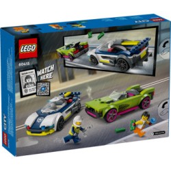 LEGO City 60415 La Course-Poursuite entre la Voiture de Police et la Super Voiture