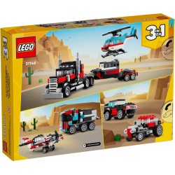 Le camion remorque avec hélicoptère LEGO Creator 31146