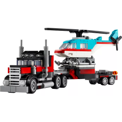Le camion remorque avec hélicoptère LEGO Creator 31146