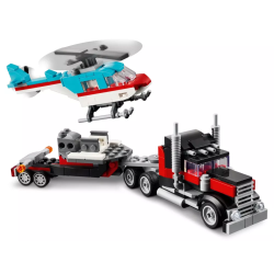 Le camion remorque avec hélicoptère LEGO Creator 31146