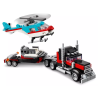 Le camion remorque avec hélicoptère LEGO Creator 31146