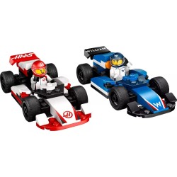 Voitures de course de F1 Williams Racing et Haas F1 LEGO