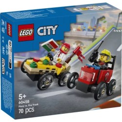 Pack de bolides de course : camion de pizza contre camion