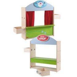 Théâtre de marionnettes en bois Haba dès 3 ans | Kadomino