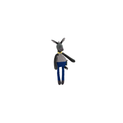 Moulin Roty - 675005 - Doudou-hochet âne Pomme des bois