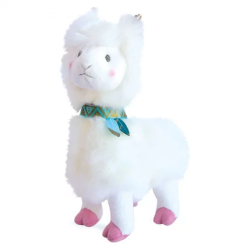 Peluche lama blanc  30 cm Histoire d'Ours HO2798