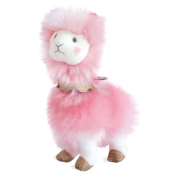 Peluche lama rose 30 cm Histoire d'Ours HO2802