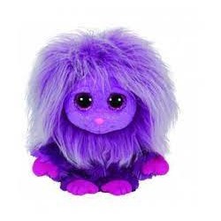 Peluche Zwippy violet Ty toute poilue dès 3 ans | Kadomino