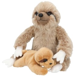 Peluche paresseux maman & bébé TOPModel dès 3 ans | Kadomino