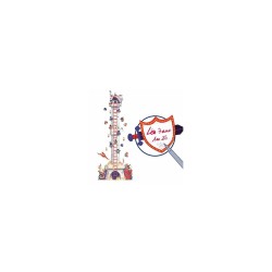 Stickers toise tour aux chevaliers - Djeco | K'Ado Mino