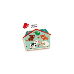 Ouaf woof - puzzle sonore Djeco | K'Ado Mino