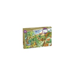 Puzzle d'observation Dinosaures + livret - Djeco DJ07424