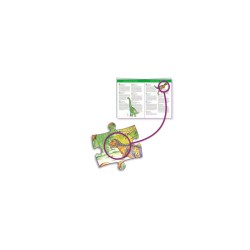 Puzzle d'observation Dinosaures + livret - Djeco DJ07424